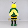 Custom Yellow and Green Bee Character in a Sweatshirt Mascot Costume Adult Full Body Suit for School Events Custom Yellow and Green Bee Character in a Sweatshirt Mascot Costume Adult Full Body Suit for School Events