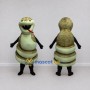 Custom Olive and Cream Snake Character Mascot Costume Adult Full Body Suit for Wildlife Events