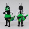 Custom Green and Black Wasp Character Mascot Costume Adult Full Body Suit for Garden Events Custom Green and Black Wasp Character Mascot Costume Adult Full Body Suit for Garden Events