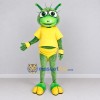 Custom Green and Yellow Grasshopper Character in a T-Shirt Mascot Costume Adult Full Body Suit for School Events Custom Green and Yellow Grasshopper Character in a T-Shirt Mascot Costume Adult Full Body Suit for School Events