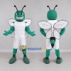 Custom Teal and White Wasp Character in Sportswear Mascot Costume Adult Full Body Suit for Sports Events Custom Teal and White Wasp Character in Sportswear Mascot Costume Adult Full Body Suit for Sports Events