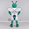 Custom Teal and White Wasp Character in Sportswear Mascot Costume Adult Full Body Suit for Sports Events Custom Teal and White Wasp Character in Sportswear Mascot Costume Adult Full Body Suit for Sports Events