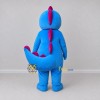 Custom Blue and White Dinosaur Character Mascot Costume Adult Full Body Suit for Dinosaur Events Custom Blue and White Dinosaur Character Mascot Costume Adult Full Body Suit for Dinosaur Events