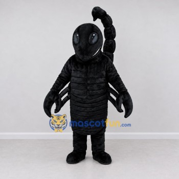 Custom Black and Gray Scorpion Character Mascot Costume Adult Full Body Suit for Wildlife Events Custom Black and Gray Scorpion Character Mascot Costume Adult Full Body Suit for Wildlife Events