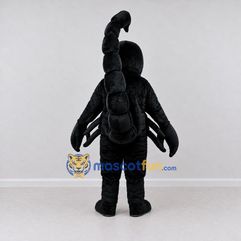 Custom Black and Gray Scorpion Character Mascot Costume Adult Full Body Suit for Wildlife Events Custom Black and Gray Scorpion Character Mascot Costume Adult Full Body Suit for Wildlife Events