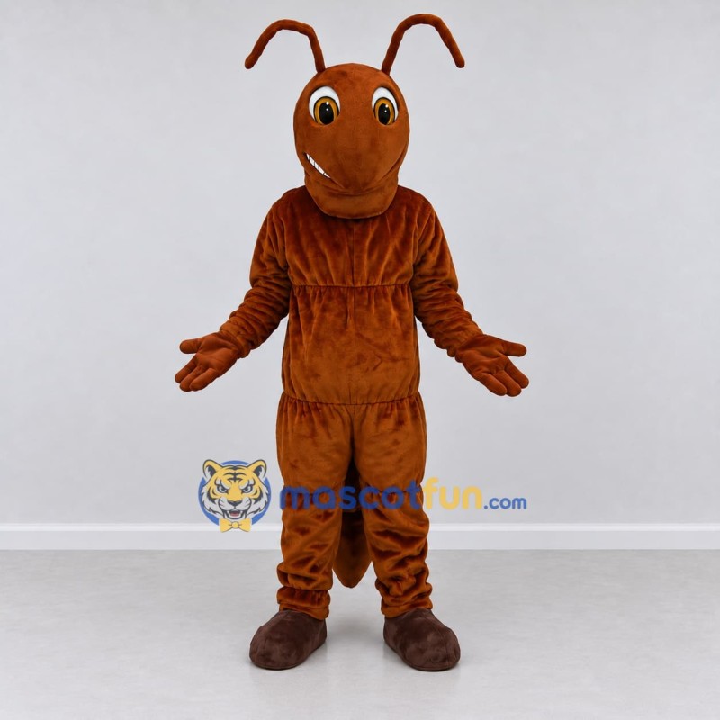 Custom Brown and Orange Ant Character Mascot Costume Adult Full Body Suit for Garden Events Custom Brown and Orange Ant Character Mascot Costume Adult Full Body Suit for Garden Events