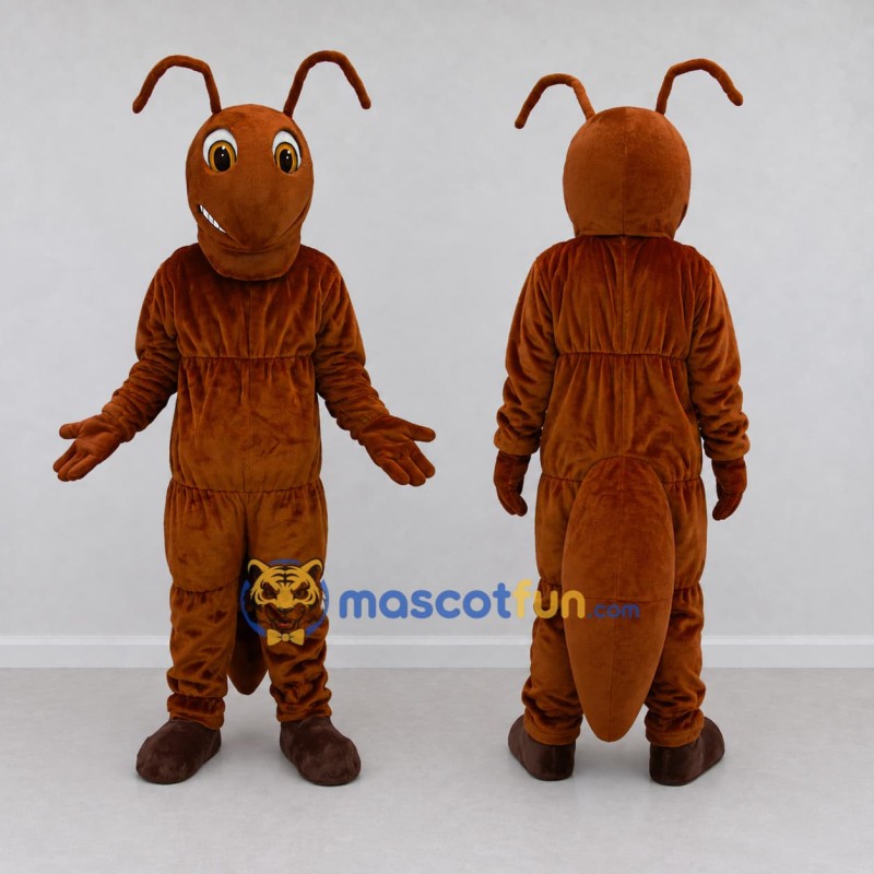 Custom Brown and Orange Ant Character Mascot Costume Adult Full Body Suit for Garden Events Custom Brown and Orange Ant Character Mascot Costume Adult Full Body Suit for Garden Events