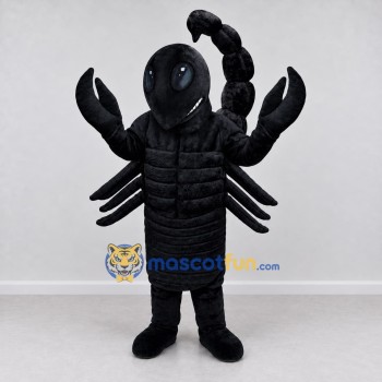 Custom Black and Gray Scorpion Character Mascot Costume Adult Full Body Suit for Wildlife Events Custom Black and Gray Scorpion Character Mascot Costume Adult Full Body Suit for Wildlife Events
