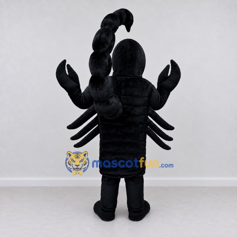 Custom Black and Gray Scorpion Character Mascot Costume Adult Full Body Suit for Wildlife Events Custom Black and Gray Scorpion Character Mascot Costume Adult Full Body Suit for Wildlife Events