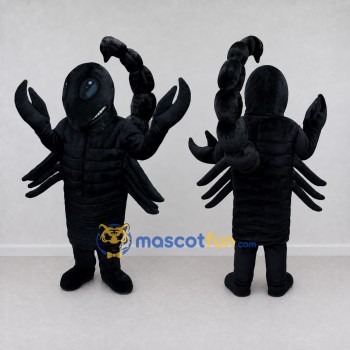 Custom Black and Gray Scorpion Character Mascot Costume Adult Full Body Suit for Wildlife Events