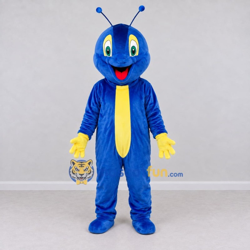 Custom Blue and Yellow Snail Character Mascot Costume Adult Full Body Suit for Garden Events Custom Blue and Yellow Snail Character Mascot Costume Adult Full Body Suit for Garden Events