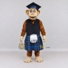 Custom Brown and Blue Monkey Character in a Tartan Kilt Mascot Costume Adult Full Body Suit for Theme Parties Custom Brown and Blue Monkey Character in a Tartan Kilt Mascot Costume Adult Full Body Suit for Theme Parties