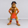 Custom Brown and Orange Fantasy Warrior Character Mascot Costume Adult Full Body Suit for Theme Parties Custom Brown and Orange Fantasy Warrior Character Mascot Costume Adult Full Body Suit for Theme Parties