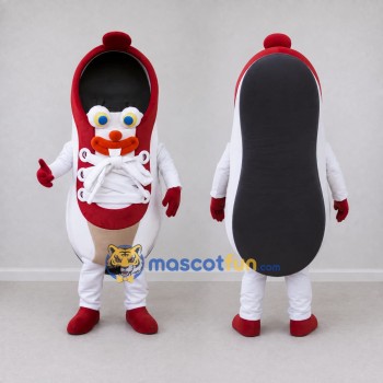 Custom Red and White Clown Sneaker Character Mascot Costume Adult Full Body Suit for Theme Parties