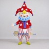 Custom Red and White Jester Clown Character Mascot Costume Adult Full Body Suit for Theme Parties Custom Red and White Jester Clown Character Mascot Costume Adult Full Body Suit for Theme Parties