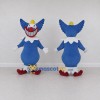 Custom Blue and White Clown Character Mascot Costume Adult Full Body Suit for Theme Parties Custom Blue and White Clown Character Mascot Costume Adult Full Body Suit for Theme Parties