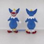 Custom Blue and White Clown Character Mascot Costume Adult Full Body Suit for Theme Parties