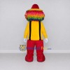 Custom Yellow and Red Clown Character with Rainbow Hair Mascot Costume Adult Full Body Suit for Theme Parties Custom Yellow and Red Clown Character with Rainbow Hair Mascot Costume Adult Full Body Suit for Theme Parties