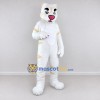 Custom White and Cream Tiger Character Mascot Costume Adult Full Body Suit for Wildlife Events Custom White and Cream Tiger Character Mascot Costume Adult Full Body Suit for Wildlife Events