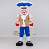 Custom Blue and Tan Colonial Patriot Character Mascot Costume Adult Full Body Suit for Theme Parties Custom Blue and Tan Colonial Patriot Character Mascot Costume Adult Full Body Suit for Theme Parties