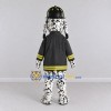 Custom Black and White Dalmatian Firefighter Character Mascot Costume Adult Full Body Suit for Community Events Custom Black and White Dalmatian Firefighter Character Mascot Costume Adult Full Body Suit for Community Events