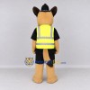 Custom Tan Black and Yellow German Shepherd Police Character Mascot Costume Adult Full Body Suit for Community Events