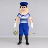 Custom Blue and White Sailor Character Mascot Costume Adult Full Body Suit for Theme Parties