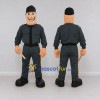 Custom Gray and Black Police Officer Character Mascot Costume Adult Full Body Suit for Community Events