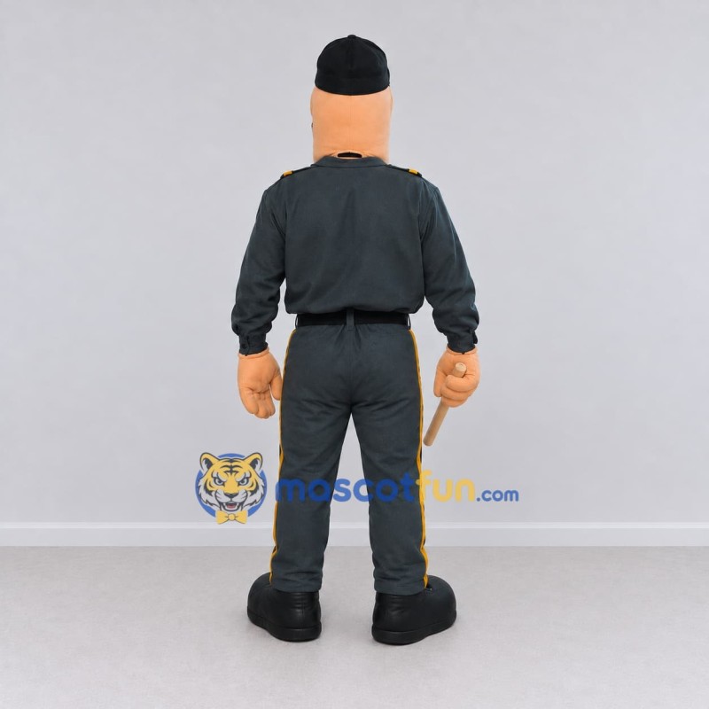 Custom Gray and Black Police Officer Character Mascot Costume Adult Full Body Suit for Community Events Custom Gray and Black Police Officer Character Mascot Costume Adult Full Body Suit for Community Events