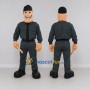 Custom Gray and Black Police Officer Character Mascot Costume Adult Full Body Suit for Community Events