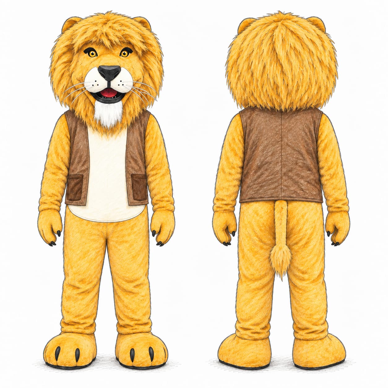 Lion — costume sketch