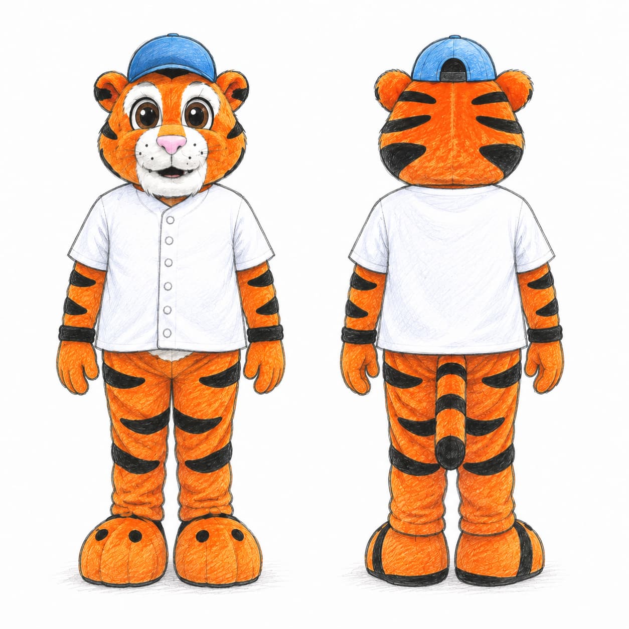 Tiger — costume sketch
